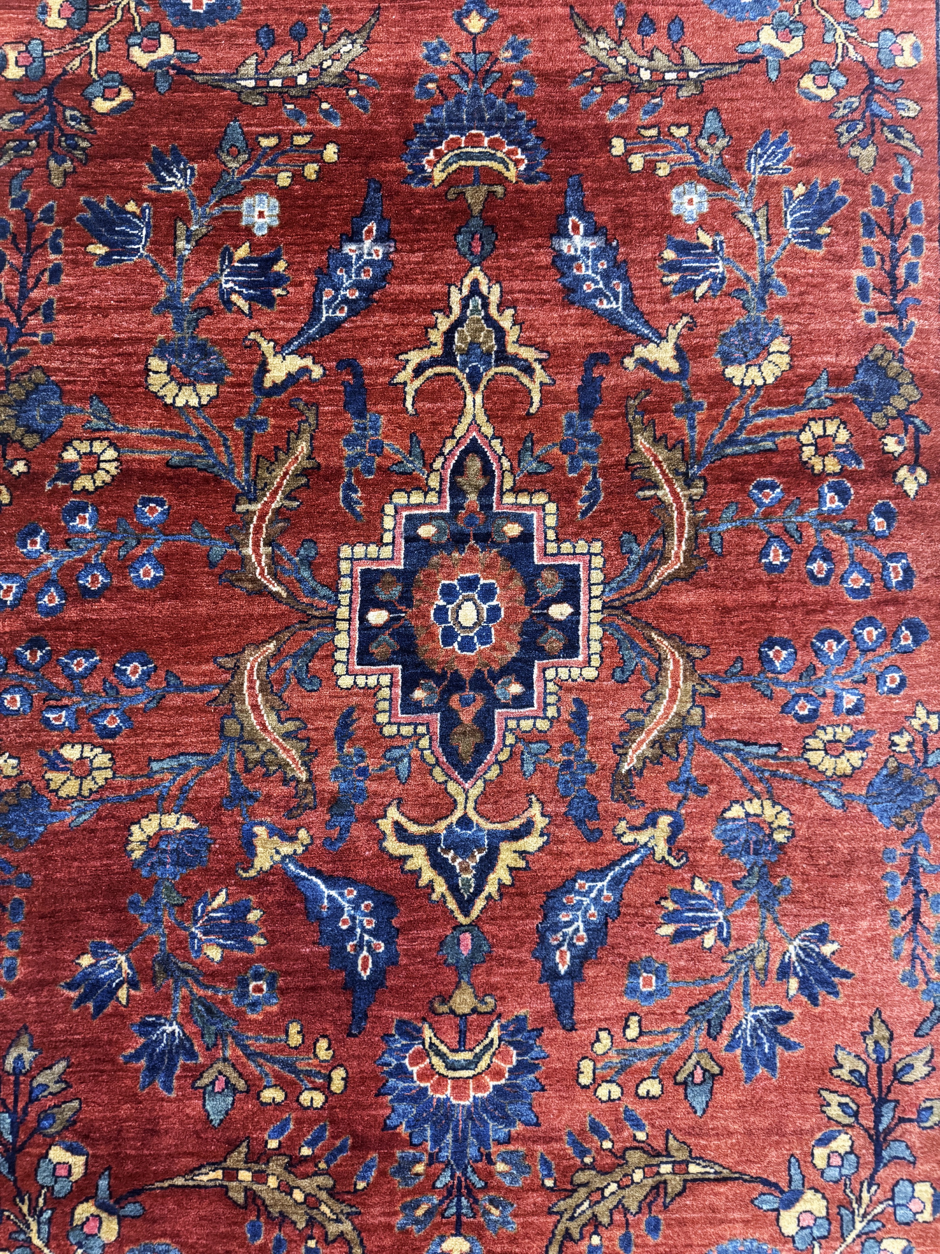 Detail e: Sarogh Mohajeran antik, Persien, um 1900, Manchester-Korkwolle, ca. 200 x 135 cm, EHZ: 2
