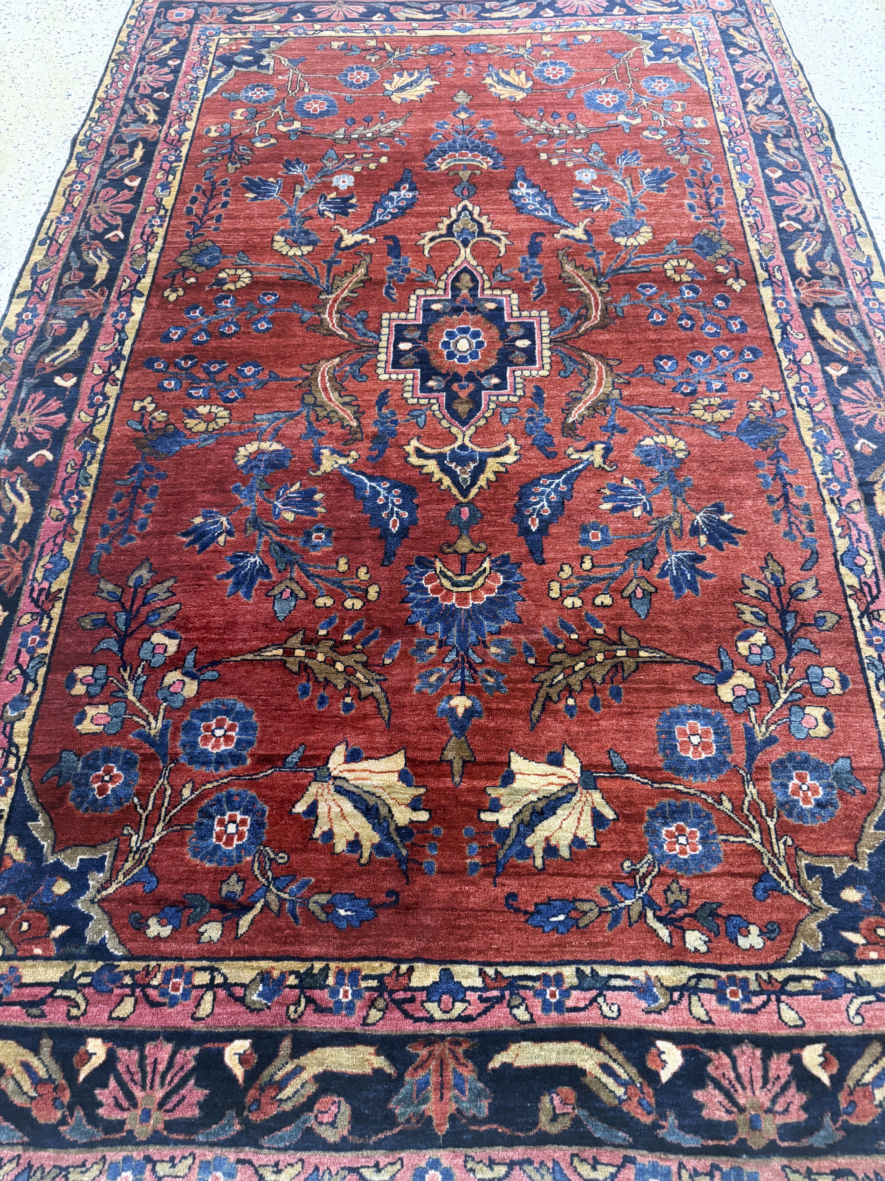 Detail f: Sarogh Mohajeran antik, Persien, um 1900, Manchester-Korkwolle, ca. 200 x 135 cm, EHZ: 2