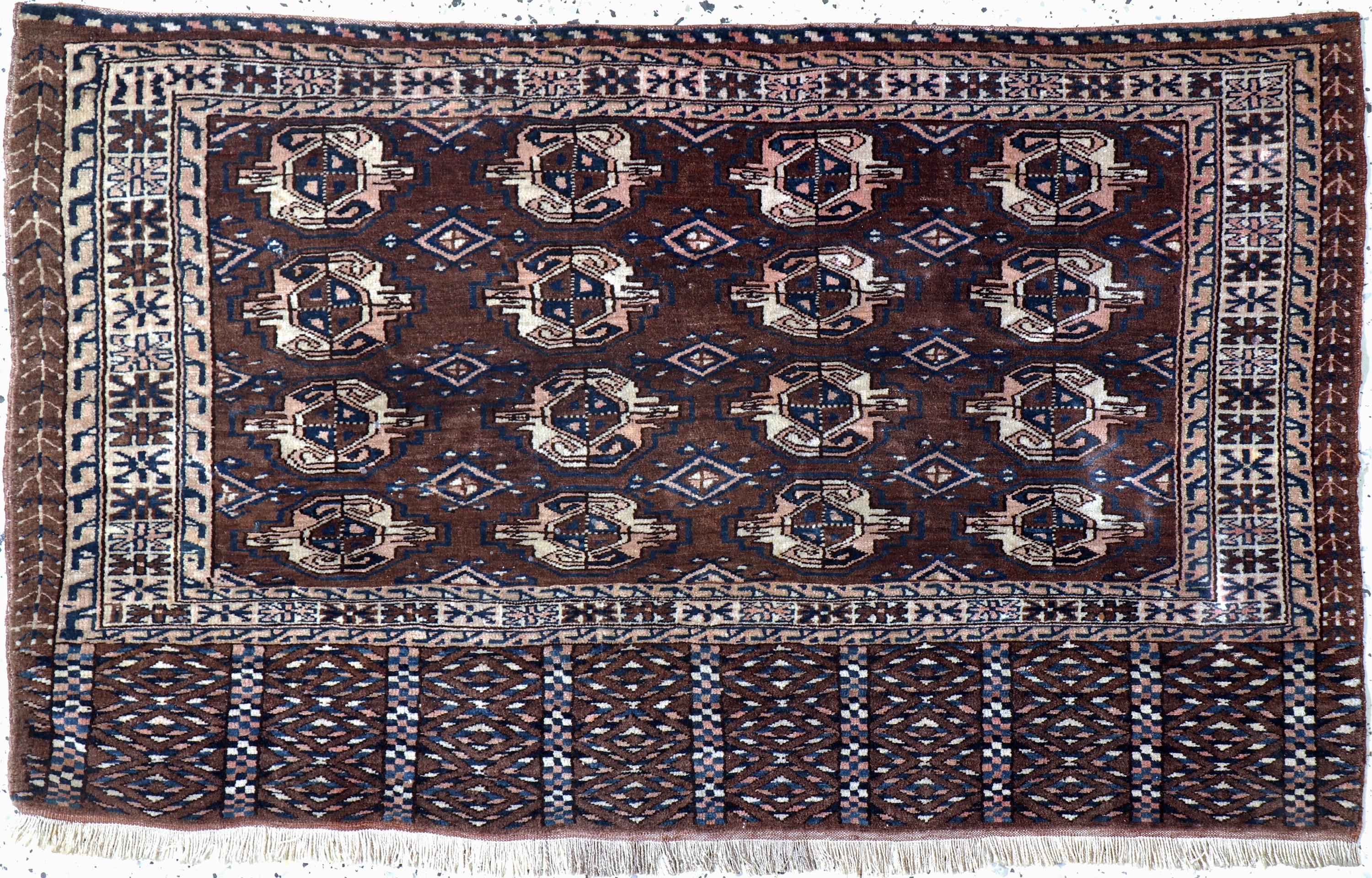 Image 27062646 - Tekke Tschowal antik, Turkmenistan, 19.Jhd,Wolle auf Wolle, ca. 122 x 75 cm, EHZ: 2 ...