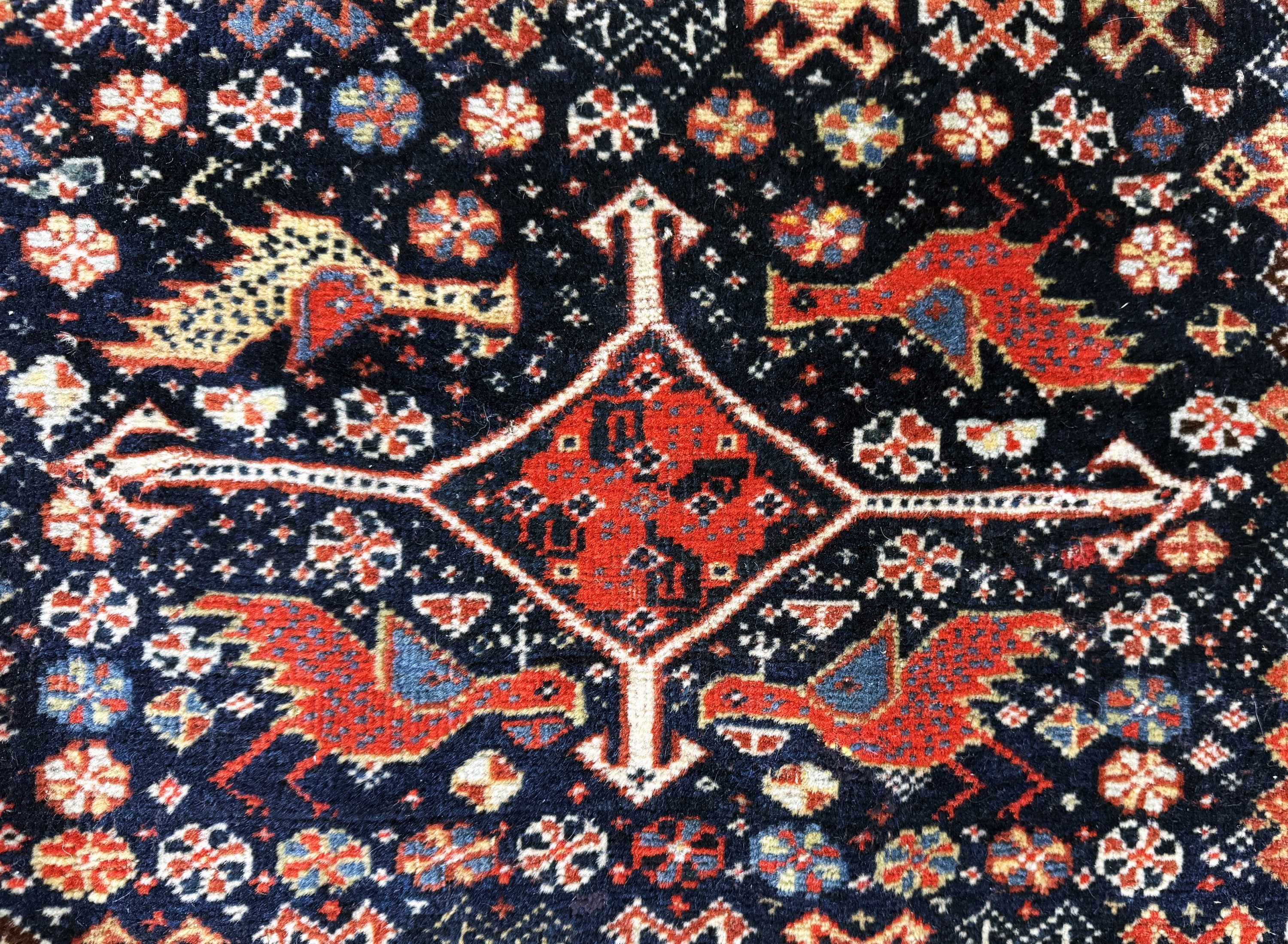Detail b: Afschar Tasche antik, Persien, 19.Jhd, Wolle auf Wolle, ca. 62 x 50 cm, EHZ: 2