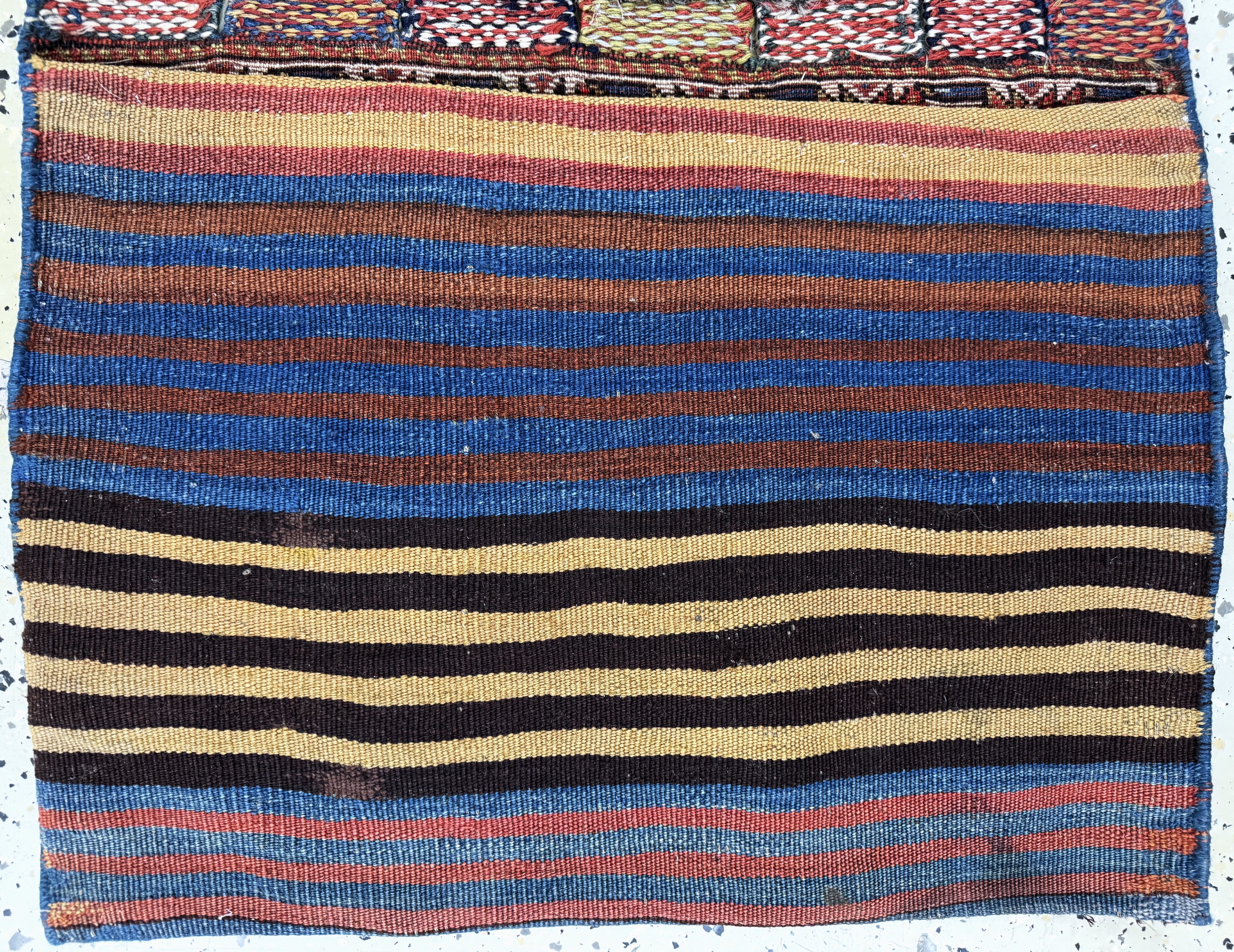 Detail c: Afschar Tasche antik, Persien, 19.Jhd, Wolle auf Wolle, ca. 62 x 50 cm, EHZ: 2