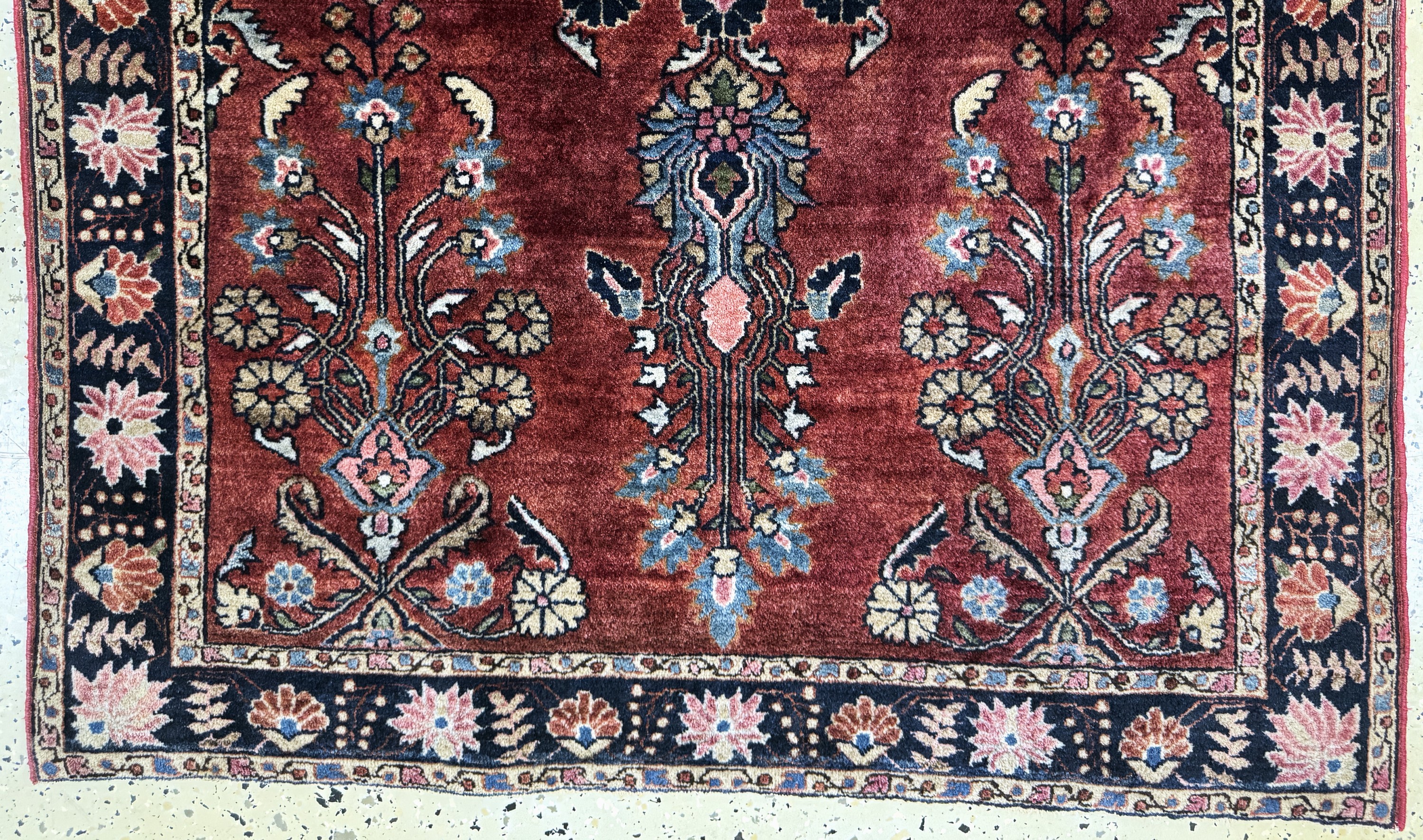 Detail b: Sarogh Mohajeran antik, Persien, um 1900, Manchester-Korkwolle, ca. 150 x 105 cm, EHZ: 2-3