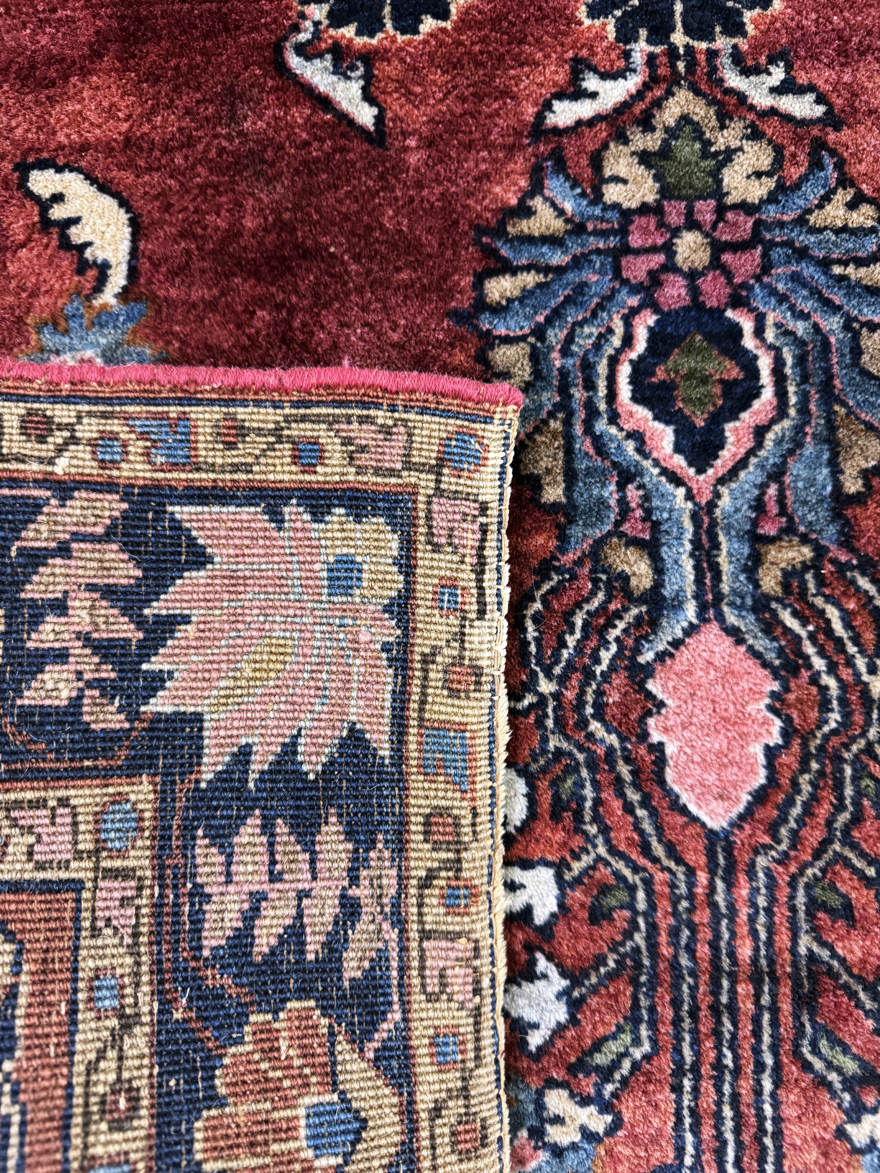 Detail e: Sarogh Mohajeran antik, Persien, um 1900, Manchester-Korkwolle, ca. 150 x 105 cm, EHZ: 2-3