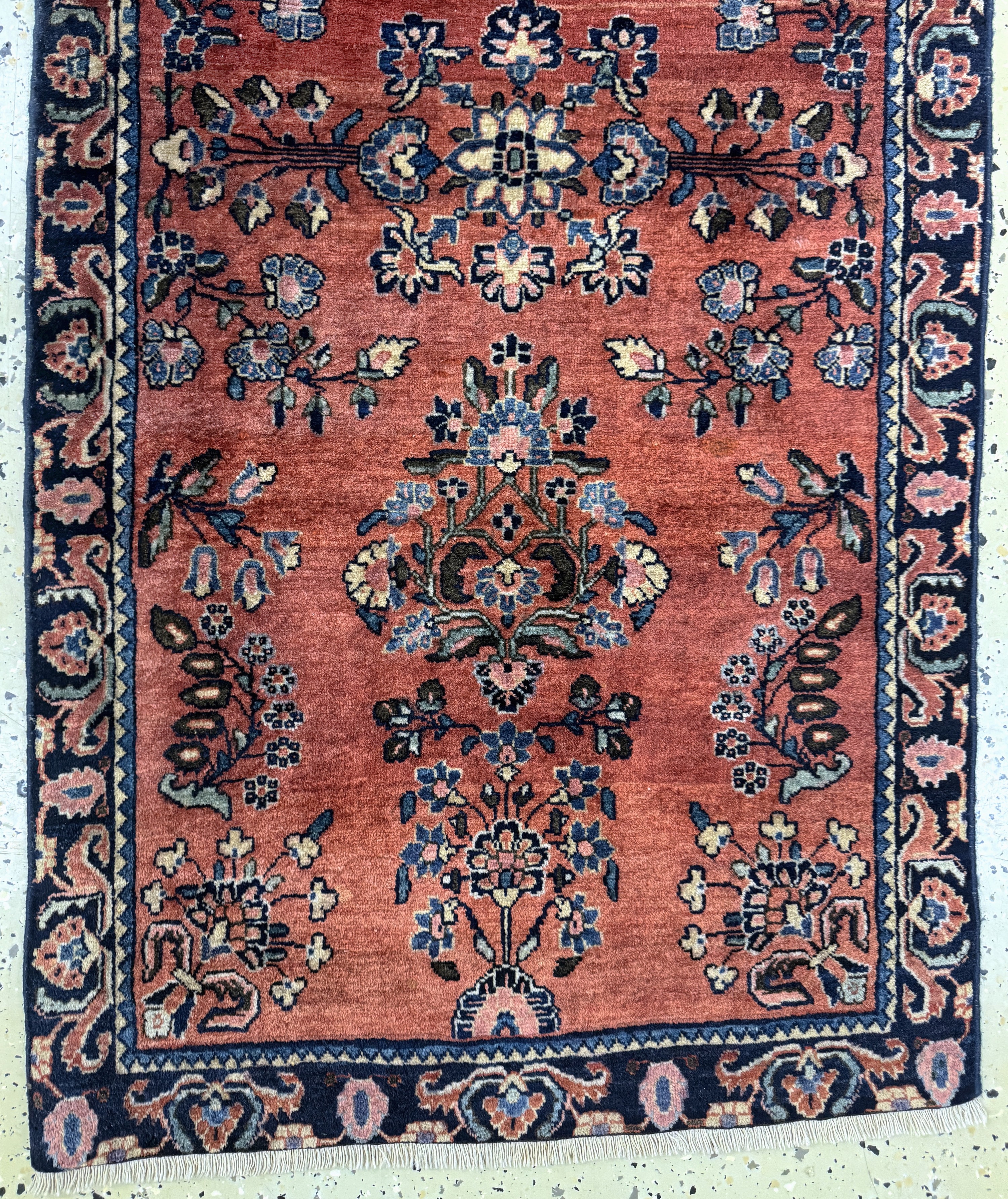 Detail b: Us Re-Import Sarogh antik, Persien, um 1900, Wolle auf Baumwolle, ca. 143 x 70 cm, EHZ: 3