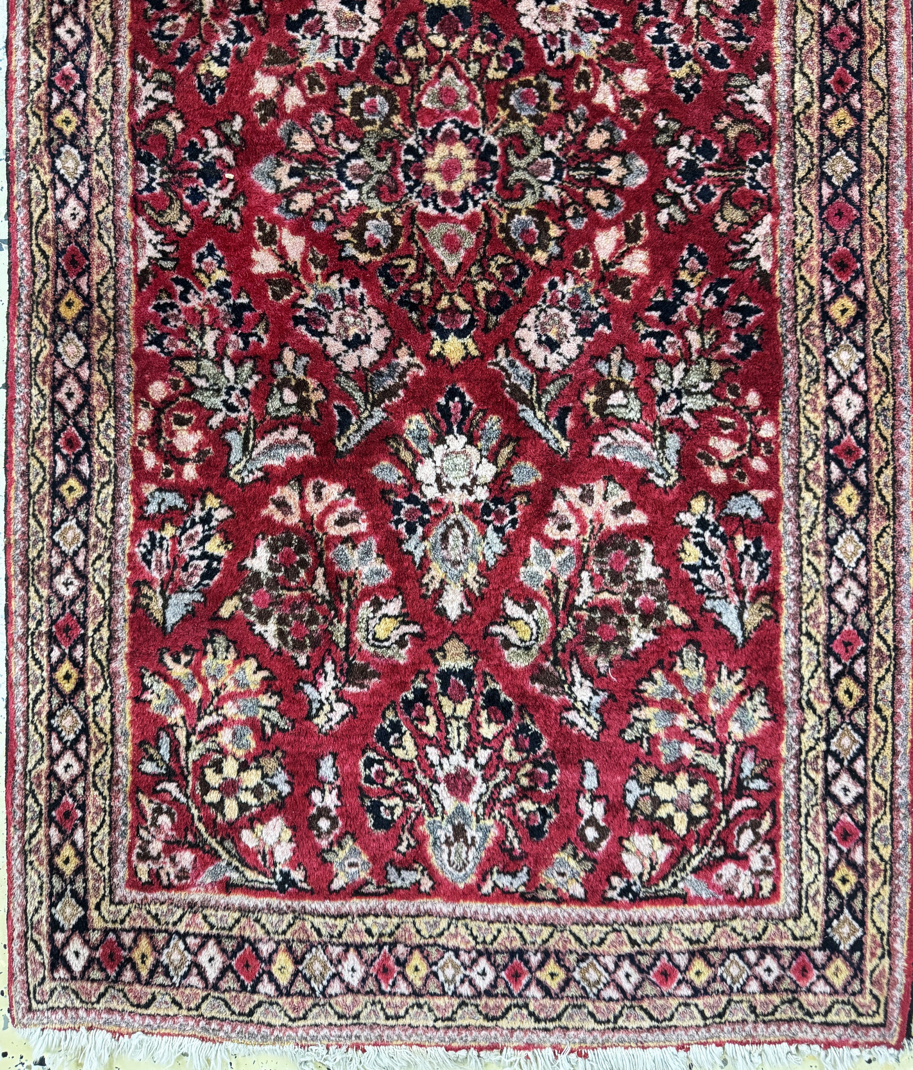 Detail d: 3 Lots Sarogh & Bidjar, Persien, Anfang 20.Jhd, Wolle auf Baumwolle, ca. 135 x 79 cm &ca. 78 x 70 cm, EHZ: 2-3