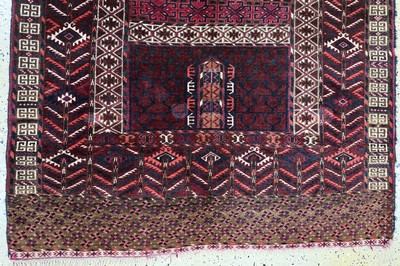 27062604b - Tekke Engsi antik, Turkmenistan, um 1900, Wolle auf Wolle, ca. 150 x 120 cm, EHZ: ...