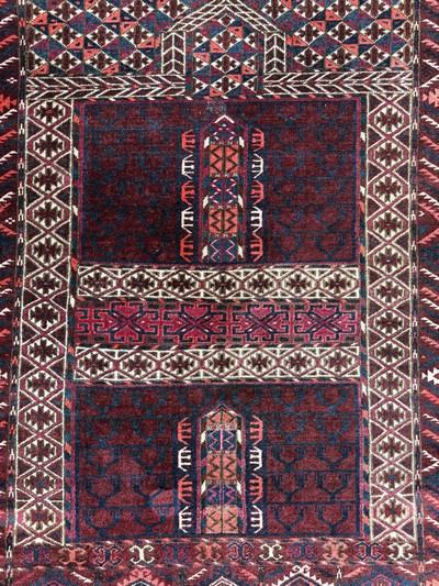 27062604c - Tekke Engsi antik, Turkmenistan, um 1900, Wolle auf Wolle, ca. 150 x 120 cm, EHZ: ...