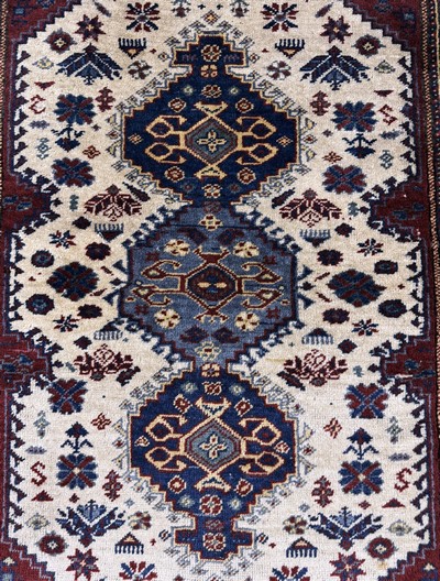 27062609c - Kazak antik, Kaukasus, um 1900, Wolle auf Wolle, ca. 155 x 105 cm, EHZ: 2-3 ...