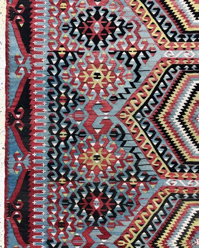 27062610c - Anatol Kelim, Türkei, Anfang 20.Jhd, Wolle auf Wolle, ca. 350 x 190 cm, EHZ: 2 ...