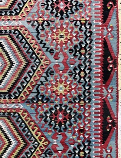 27062610d - Anatol Kelim, Türkei, Anfang 20.Jhd, Wolle auf Wolle, ca. 350 x 190 cm, EHZ: 2 ...