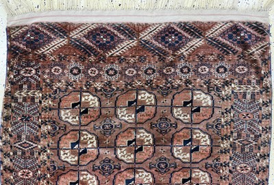 27062612a - Tekke antik, Turkmenistan, 19.Jhd, Wolle auf Wolle, ca. 150 x 110 cm, EHZ: 3 ...