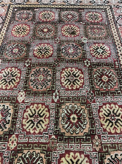 27062622g - Khotan antik, Torkestan, 19.Jhd, Wolle auf Wolle, ca. 345 x 170 cm, EHZ: 3(restauriert) ...