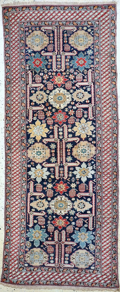 Image ´Blattgabel´Schirwan antik, Kaukasus, 19.Jhd, Wolle auf Wolle, ca. 285 x 120 cm, EHZ: ...