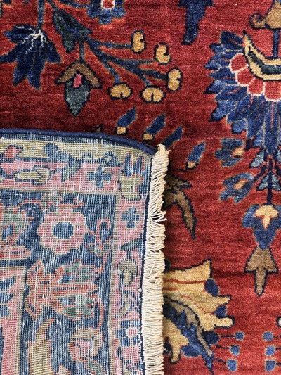 27062638g - Sarogh Mohajeran antik, Persien, um 1900, Manchester-Korkwolle, ca. 200 x 135 cm, EHZ: ...