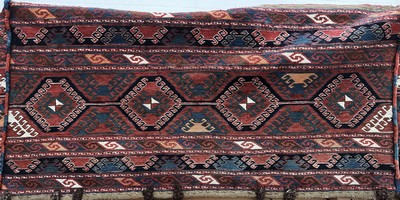 Image Shahsawan Mafrasch, Persien, 19.Jhd, Wolle auf Wolle, ca. 100 x 50 x 50 cm, EHZ: 2 ...