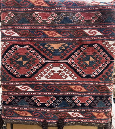 27062645b - Shahsawan Mafrasch, Persien, 19.Jhd, Wolle auf Wolle, ca. 100 x 50 x 50 cm, EHZ: 2 ...