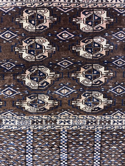 27062646c - Tekke Tschowal antik, Turkmenistan, 19.Jhd,Wolle auf Wolle, ca. 122 x 75 cm, EHZ: 2 ...