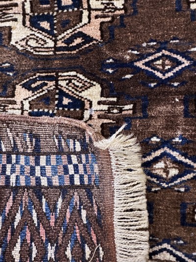 27062646d - Tekke Tschowal antik, Turkmenistan, 19.Jhd,Wolle auf Wolle, ca. 122 x 75 cm, EHZ: 2 ...