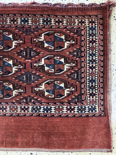 27062648a - Tekke Tschowal, Turkmenistan, um 1900, Wolle auf Wolle, ca. 110 x 75 cm, EHZ: 2 ...