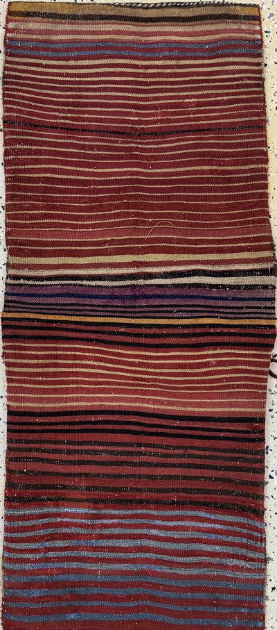 27062650d - Moghan Doppeltasche antik, Kaukasus, 19.Jhd, Wolle auf Wolle, ca. 130 x 55 cm, EHZ:2 ...