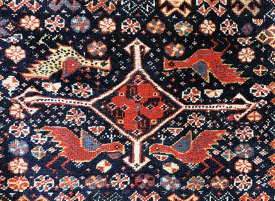 27062651b - Afschar Tasche antik, Persien, 19.Jhd, Wolle auf Wolle, ca. 62 x 50 cm, EHZ: 2 ...