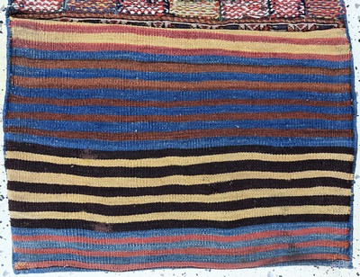 27062651c - Afschar Tasche antik, Persien, 19.Jhd, Wolle auf Wolle, ca. 62 x 50 cm, EHZ: 2 ...