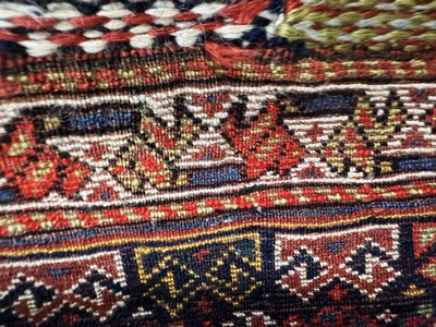 27062651d - Afschar Tasche antik, Persien, 19.Jhd, Wolle auf Wolle, ca. 62 x 50 cm, EHZ: 2 ...