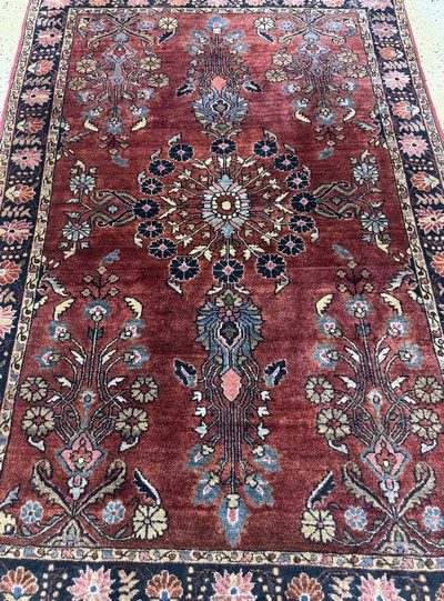 27062653d - Sarogh Mohajeran antik, Persien, um 1900, Manchester-Korkwolle, ca. 150 x 105 cm, EHZ: ...