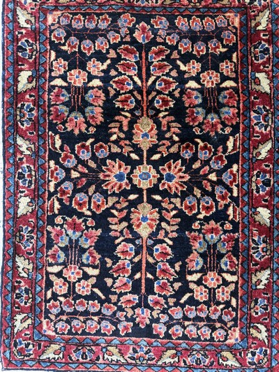 27062655c - 3 Lots Sarogh antik, Persien, um 1900, Wolle auf Baumwolle, ca. 125 x 70 cm & 80 x 55 ...