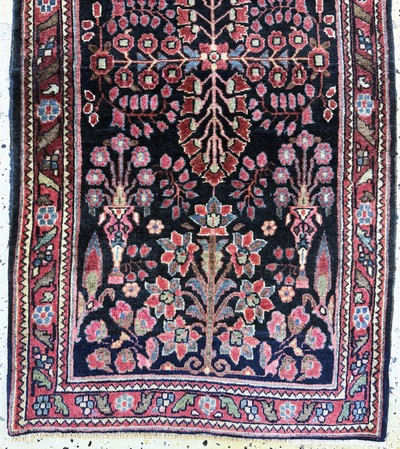 27062655f - 3 Lots Sarogh antik, Persien, um 1900, Wolle auf Baumwolle, ca. 125 x 70 cm & 80 x 55 ...