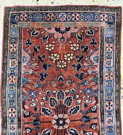 27062659a - Sarogh fein alt, Persien, Anfang 20.Jhd, Korkwolle, ca. 145 x 75 cm, EHZ: 2 ...