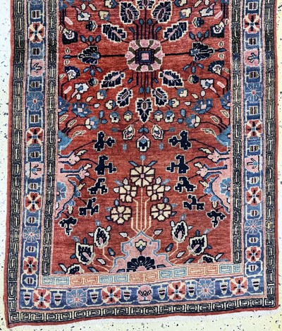 27062659b - Sarogh fein alt, Persien, Anfang 20.Jhd, Korkwolle, ca. 145 x 75 cm, EHZ: 2 ...
