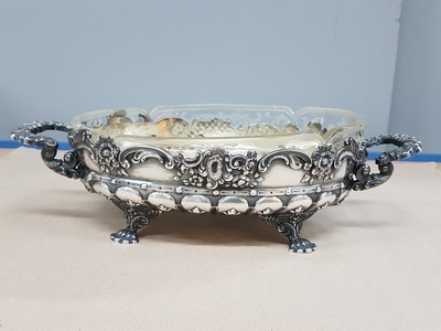 27062702a - Jardiniere mit Glaseinsatz, Vincent Carl Dub (1852-1924), Österreich, 1867-72, 800er, ...