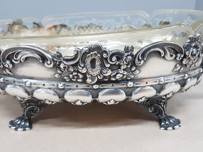 27062702b - Jardiniere mit Glaseinsatz, Vincent Carl Dub (1852-1924), Österreich, 1867-72, 800er, ...