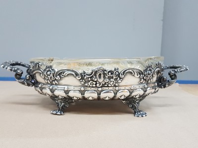 27062702d - Jardiniere mit Glaseinsatz, Vincent Carl Dub (1852-1924), Österreich, 1867-72, 800er, ...