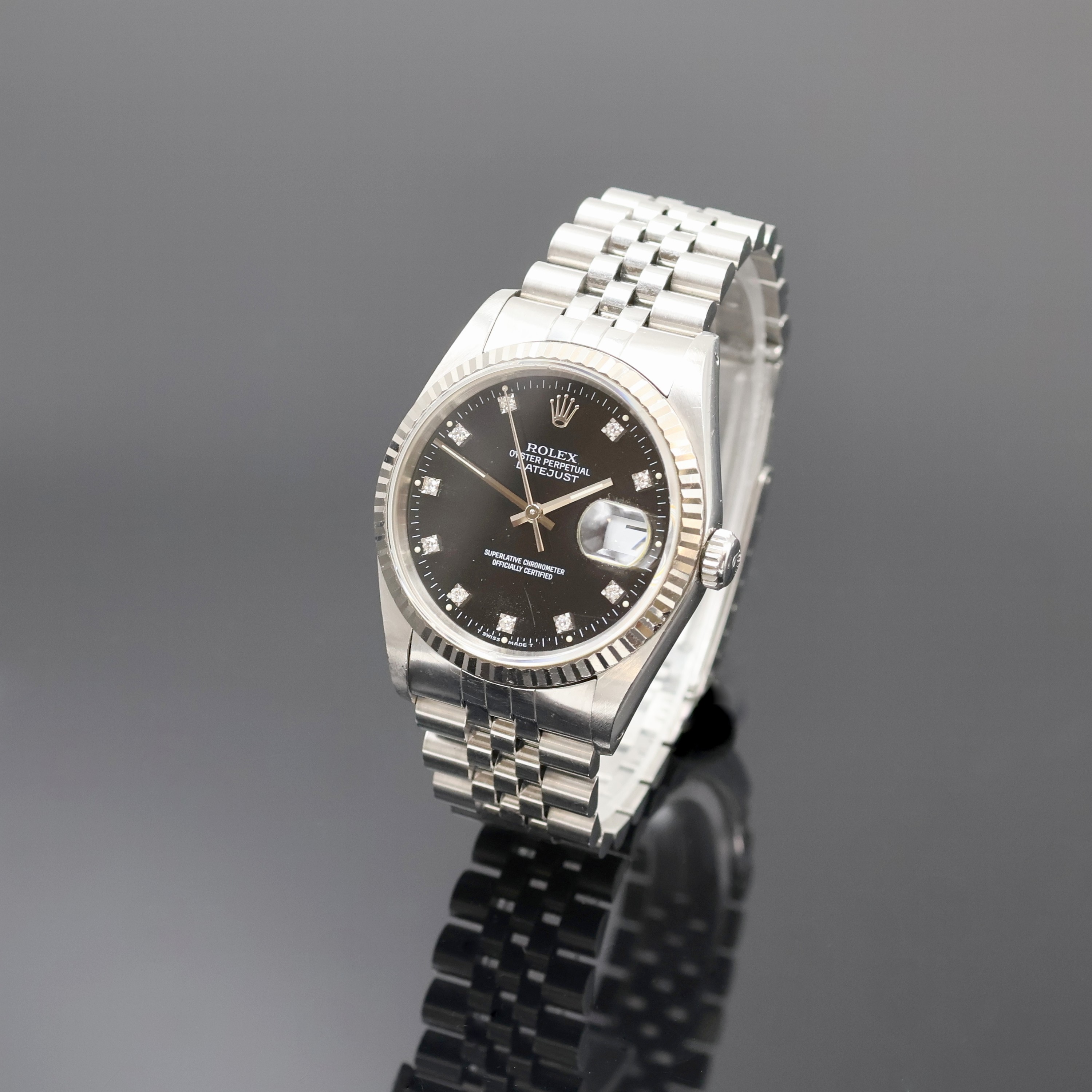 Image 27062806 - ROLEX Oyster Perpetual Datejust gents wristwatch reference 16234, Switzerland around ...