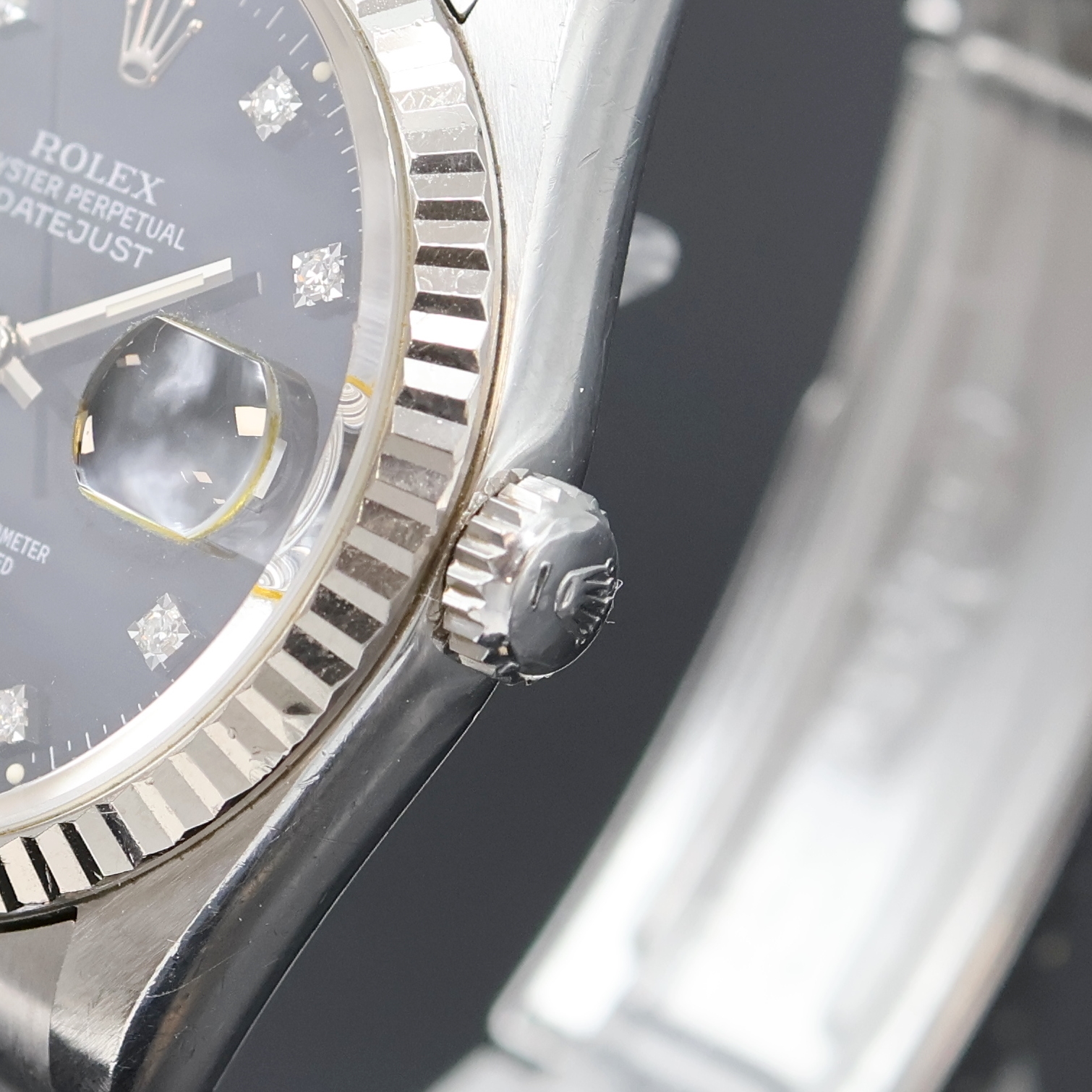 Detail b: ROLEX Oyster Perpetual Datejust Herrenarmbanduhr Referenz 16234, Schweiz um 1991, Automatik, Chronometer der Superlative in Edelstahl inkl. ...