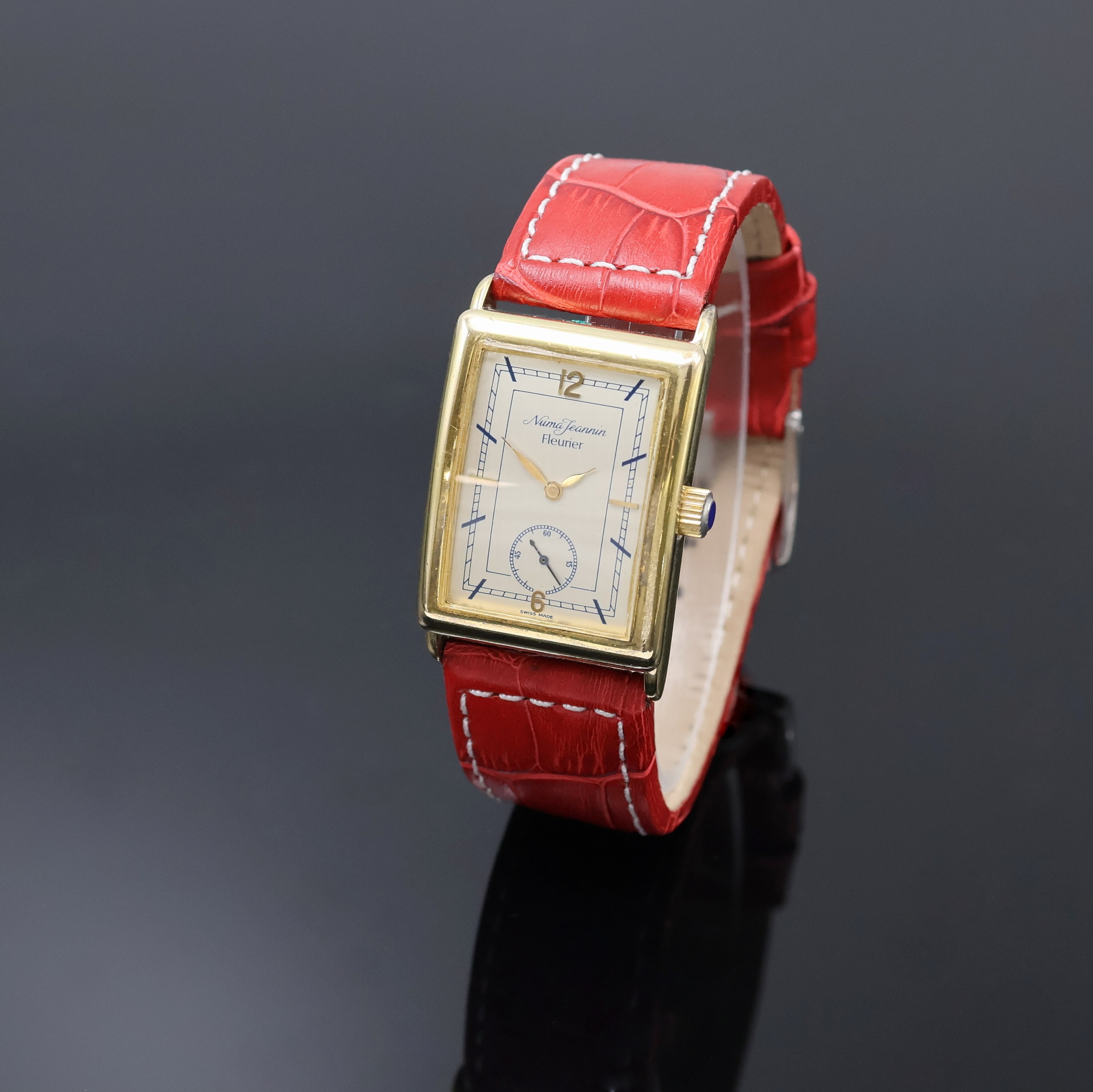 Image 27062814 - NUMA JEANNIN Fleurier auf 999 Stück limitierte Herrenarmbanduhr, Schweiz um 1987, ...