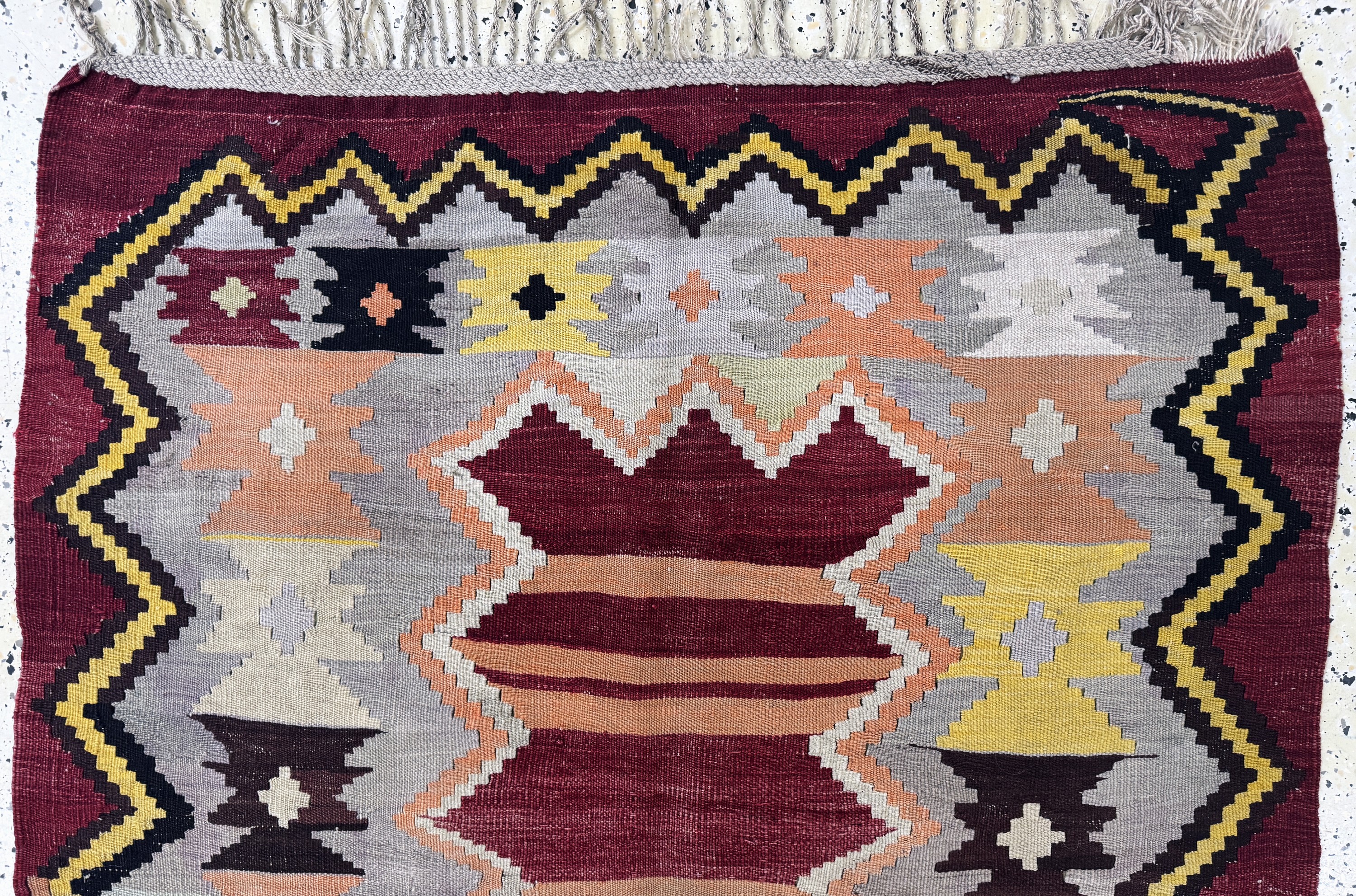 Detail a: Anatol Kelim, Türkei, Anfang 20.Jhd, Wolle auf Wolle, ca. 165 x 117 cm, EHZ: 2