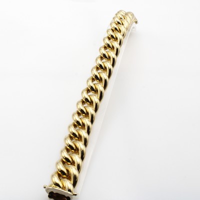 27062800a - Rundpanzerarmband, GG 750/000, sign. WEMPE, B. ca. 11 mm, Kastenschl. m. ...