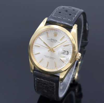 27062809a - ROLEX Oyster Perpetual Date Herrenarmbanduhr in GG 750/000 Referenz 1503, Schweiz um ...