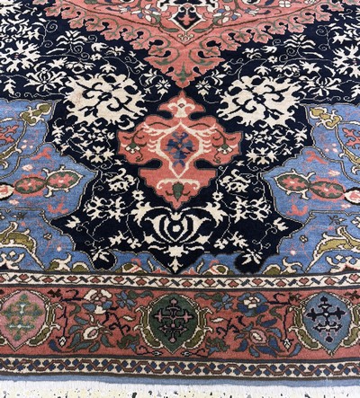 27062839h - ´Medalion-Uschak´Türkei, (nach Vorbild des 16.Jhd.), Mitte 20.Jhd, Wolle auf Wolle, ...