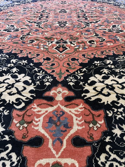 27062839k - ´Medalion-Uschak´Türkei, (nach Vorbild des 16.Jhd.), Mitte 20.Jhd, Wolle auf Wolle, ...