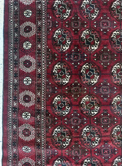 27062841c - Yomud alt, Turkmenistan, Anfang 20.Jhd, Wolle auf Wolle, ca. 350 x 185 cm, EHZ: 3 ...