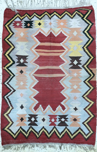 Image Anatol Kelim, Türkei, Anfang 20.Jhd, Wolle auf Wolle, ca. 165 x 117 cm, EHZ: 2 ...