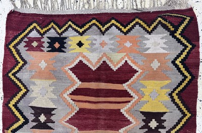 27062842a - Anatol Kelim, Türkei, Anfang 20.Jhd, Wolle auf Wolle, ca. 165 x 117 cm, EHZ: 2 ...