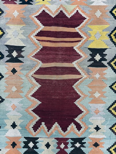 27062842c - Anatol Kelim, Türkei, Anfang 20.Jhd, Wolle auf Wolle, ca. 165 x 117 cm, EHZ: 2 ...