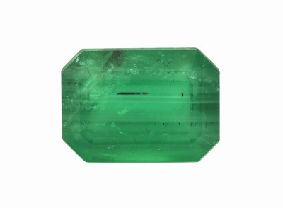 Image Loser Smaragd, 12.24 ct, Emerald Cut, 15.71 x 11.44 x 8.54 mm, Herkunft Sambia, Anzeichen ...