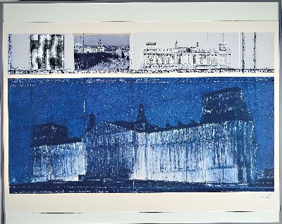 27062956k - Christo (Christo Javacheff) 1935-2020, ´Wrapped Reichstag (Project for Berlin) ...