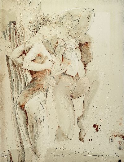 Image Jürgen Görg, geb. 1951 Dembach, Lithographie, ´Marionetten III´, 1986, Ed. e.a. ...